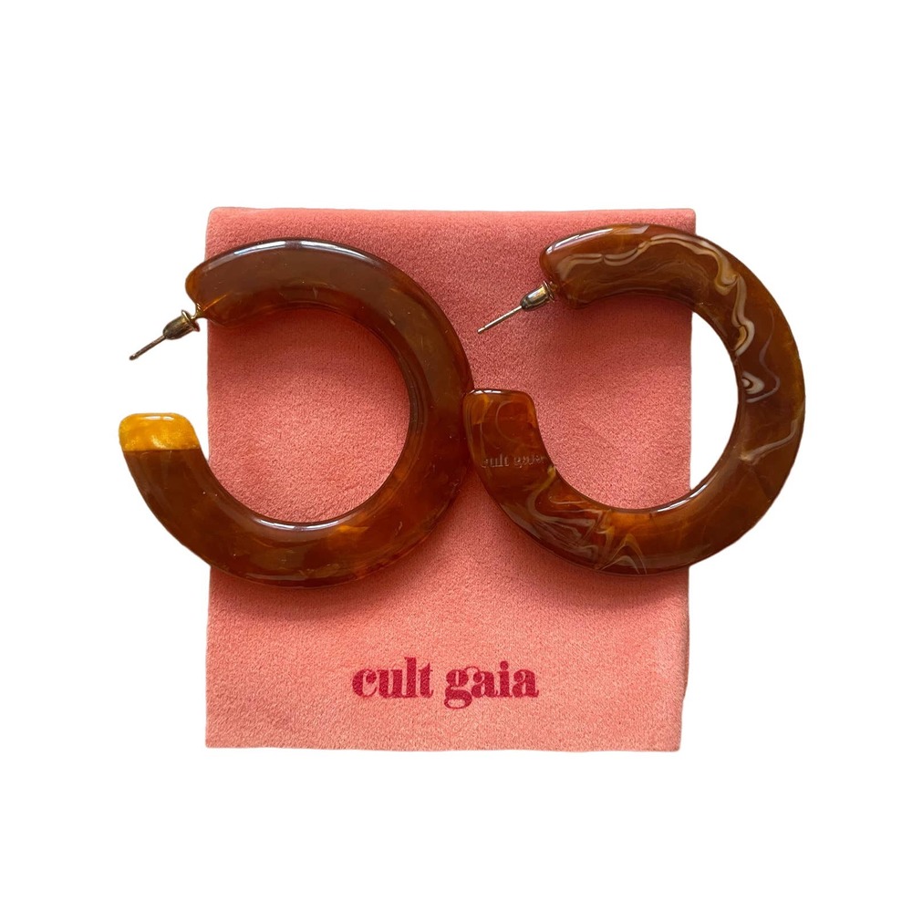 Cult Gaia Hoop Brown